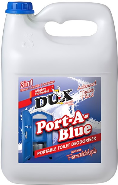 Dux Port-A-Blue Portable Toilet Deodoriser Floral Liquid Toilet Cleaner