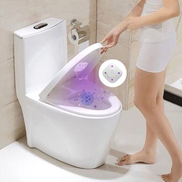 top sale trader 2 x Ultraviolet Light UV Toilet Sanitizer Disinfection Lamp Floral Spray Toilet Cleaner