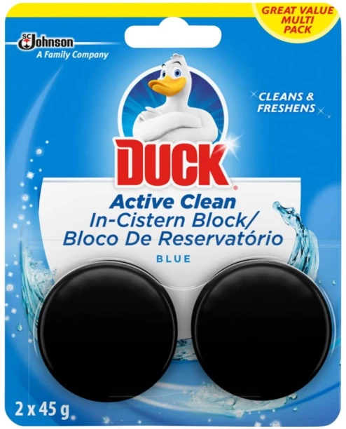 Toilet Duck Blue Active Clean In-Cistern Block Toilet Cleaner