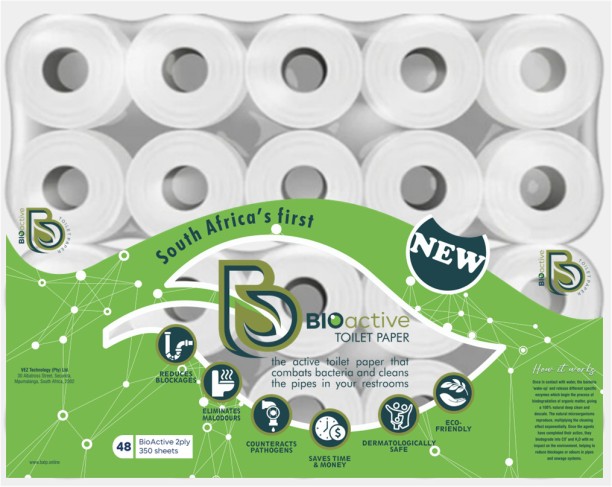 BioActive Toilet Paper 2 Ply Toilet Paper Roll