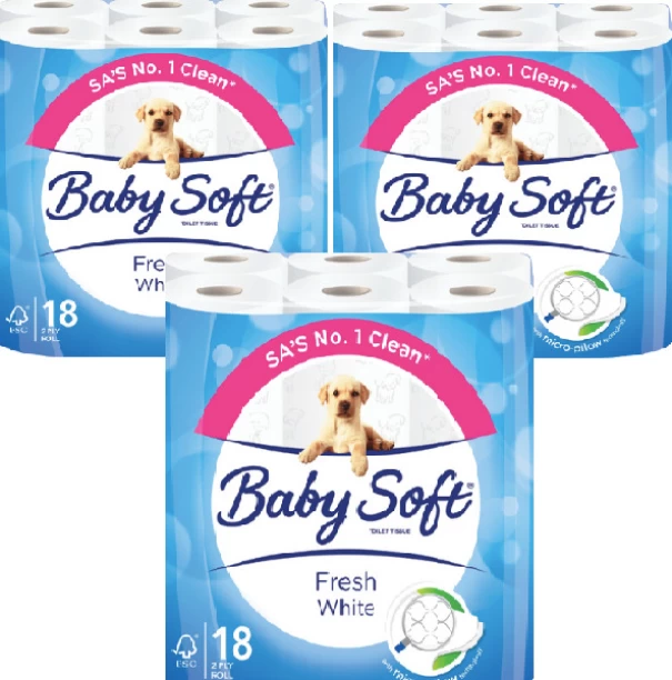 Baby Soft 2 Ply Toilet Paper Roll