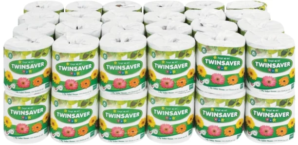 Twinsaver 1 Ply Toilet Paper Roll