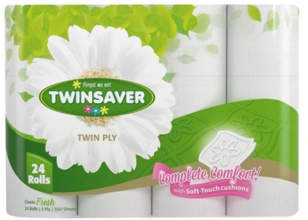 Twinsaver 2 Ply Toilet Paper Roll