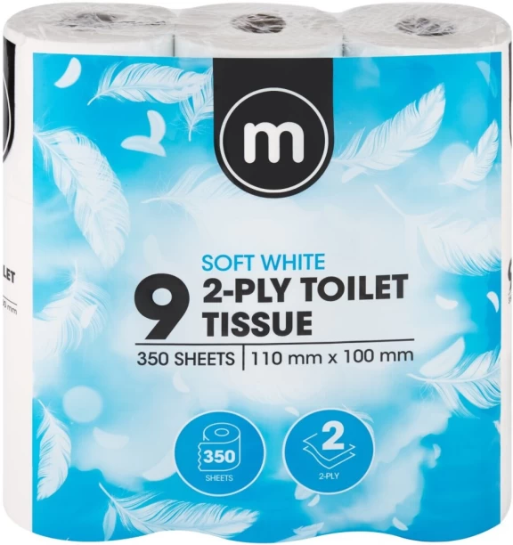 M 2 Ply Toilet Paper Roll