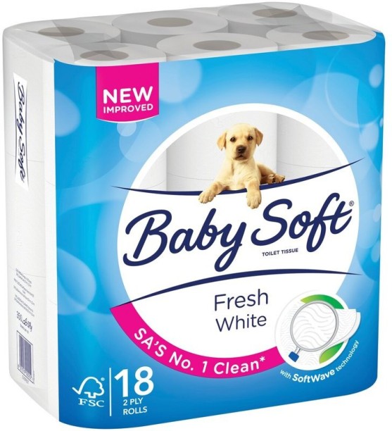 BABY SOFT 2 Ply Toilet Paper Roll