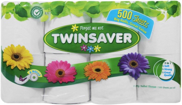 Twinsaver 1 Ply Toilet Paper Roll