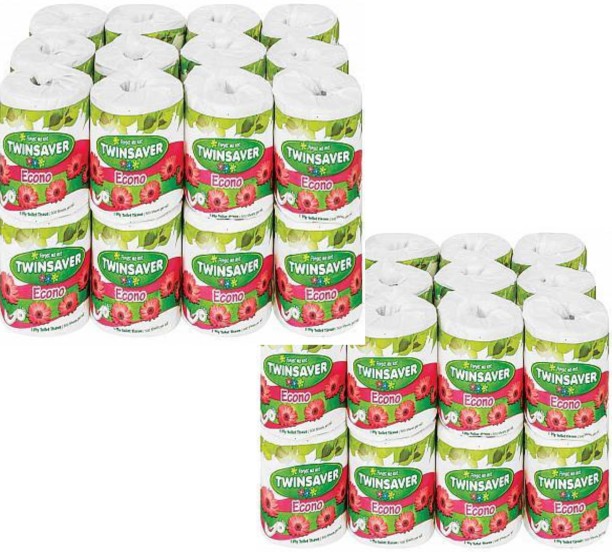 Twinsaver 1 Ply Centre-pull Toilet Paper Roll