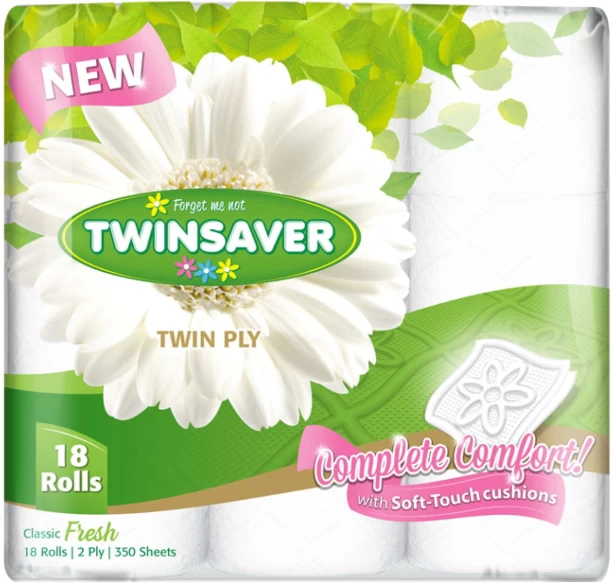 Twinsaver 2 Ply Toilet Paper Roll