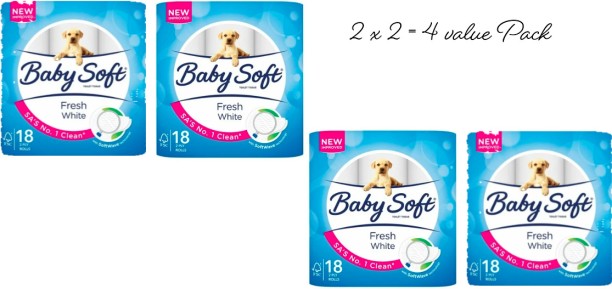 Baby Soft 2 Ply Toilet Paper Roll