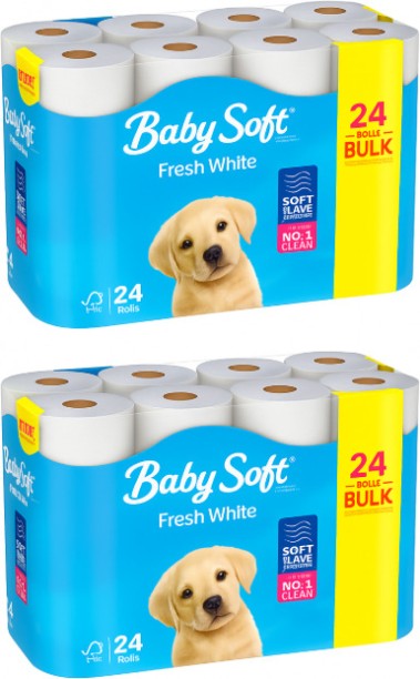 Baby Soft 2 Ply Toilet Paper Roll
