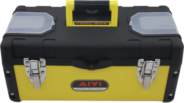 AIYI AY162-002 19 Inch Yellow and Black Tool Box with Tray
