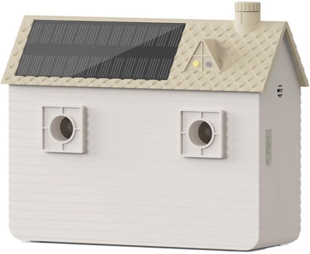 Spark Solar Ultrasonic Anti-Bark Device (Ivory White) - USB-C/Solar, 15.24m Range Plastic Training Aid For Dog