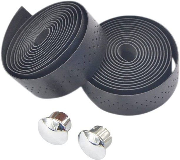 ALANES 2 Piece PU Leather Road Bike Bar Straps Bicycle Handlebar Tape Handle Bar