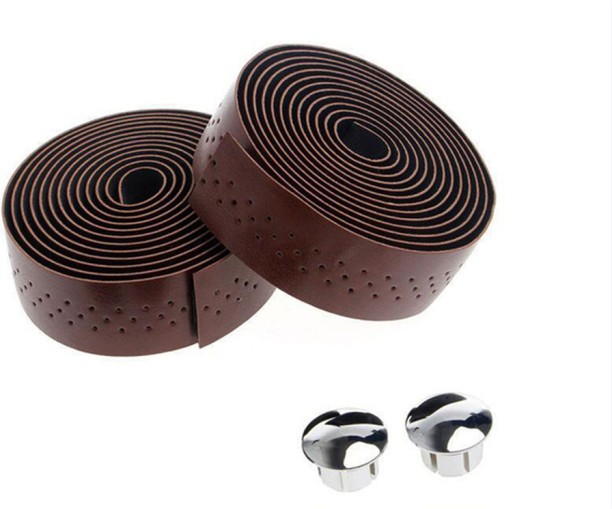 ALANES 2 Piece PU Leather Road Bike Bar Straps Bicycle Handlebar Tape Handle Bar