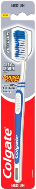 Colgate Double Action Anti-Germ Medium Toothbrush
