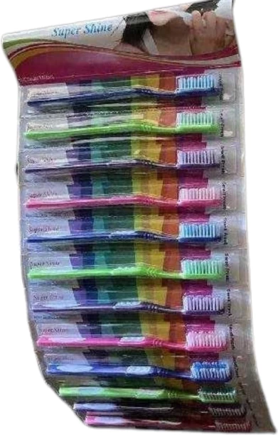 Super Shine 108 ToothBrush 12pcs Medium Toothbrush
