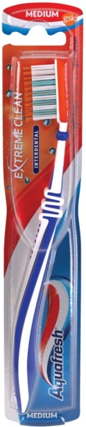 Aquafresh Toothbrush Extreme Clean Med Medium Toothbrush