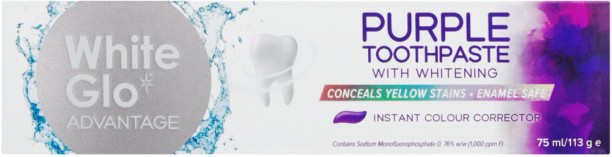 White Glo Purple Toothpaste With Whitening Toothpaste