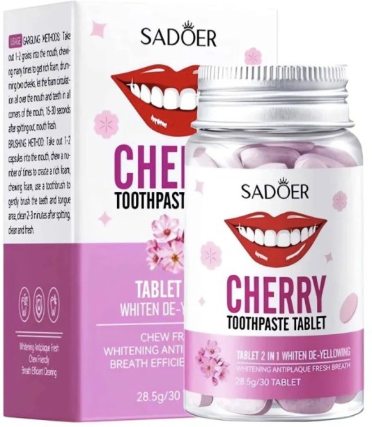 Tirhano Sadoer Toothpaste Tablets Cherry Flavour Toothpaste