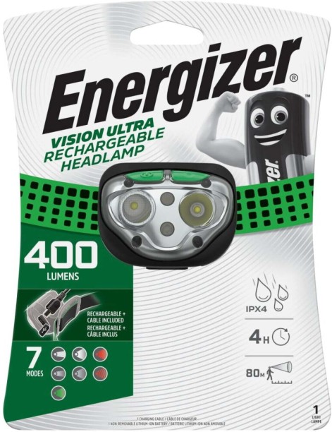 Energizer Vision Ultra Rechargeable Headlamp Torch
