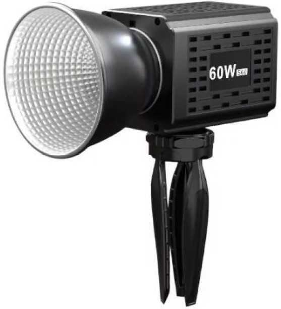 Prime Mart PM-200 Rechargeable 60W Bi-Color COB Video Light 12000mAh 3200-6500K With Stepless Dimming Torch