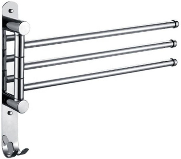 No Brand 3ARM-TOWEL-RACK Stainless Steel Rack Towel Holder