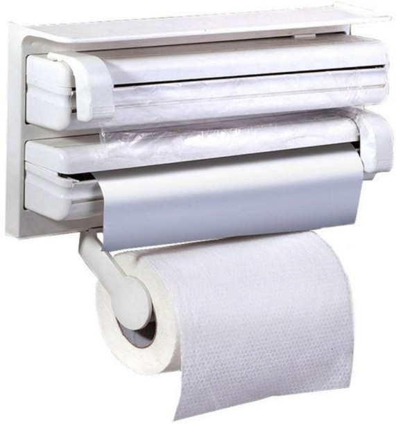 Just Simplified 3 In 1 Paper Towel Napkin Dispenser Plastic Bar Towel Holder