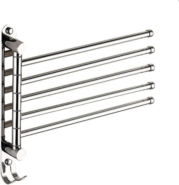 No Brand BR-5ARM-TOWEL-RACK Stainless Steel Rack Towel Holder