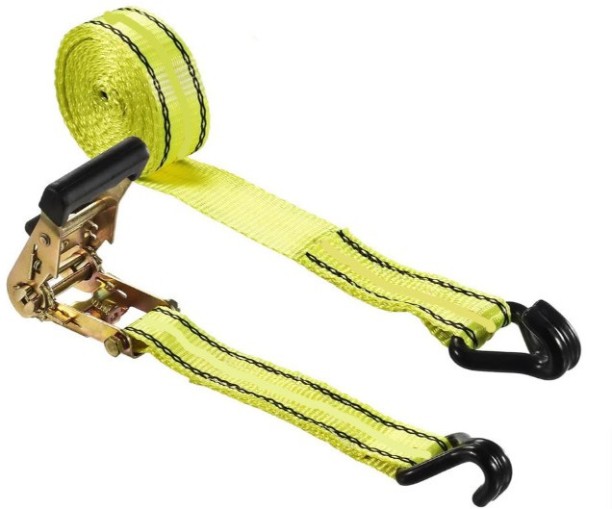 Generic 2-Piece 1 Inch x 5 Meter Versatile Use Ratchet Tie Down LP-6113 Fiber Towing Cable