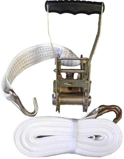 ORM Ratchet + Tail + Hook + 9m Belt - 5ton - 50mm - 2 Pack Steel Towing Cable