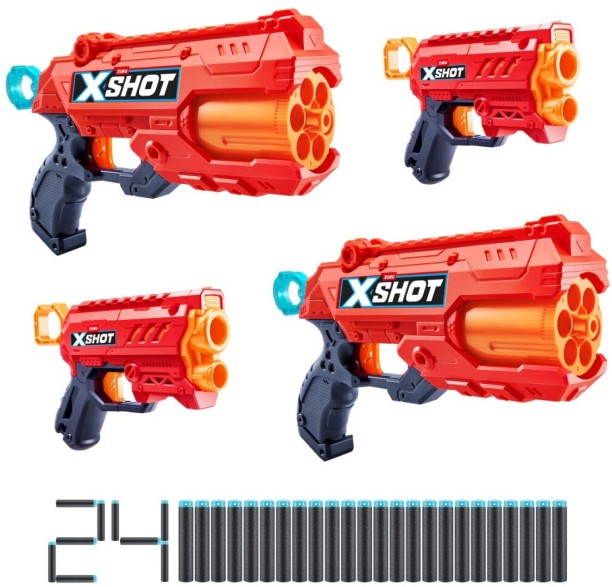 X-SHOT Excel-Combo Reflex 6 Guns & Darts