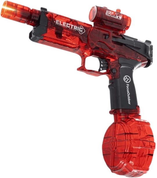 FocusOutdoor Electric Water Gun – Long-Range High-Pressure Blaster, Automatic Rapid-Fire Soaker Toy with Rechargeable Battery, 8 m Shooting Range, for Pool, Beach & Outdoor Water Fights Water Gun