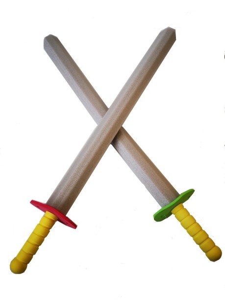 Umlozi Foam Sword - Soft Playing Swords - 2 pack - Red & Green Maces & Swords