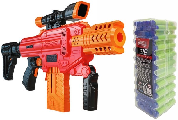 Dartzone Spectrum Clip-Fed Motorized Blaster with 110 darts Gun