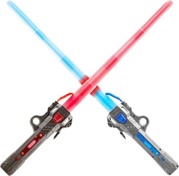 Awesome Set of Two Lightsabers to make a Double Blade Edged Weapon with LED lights Maces & Swords