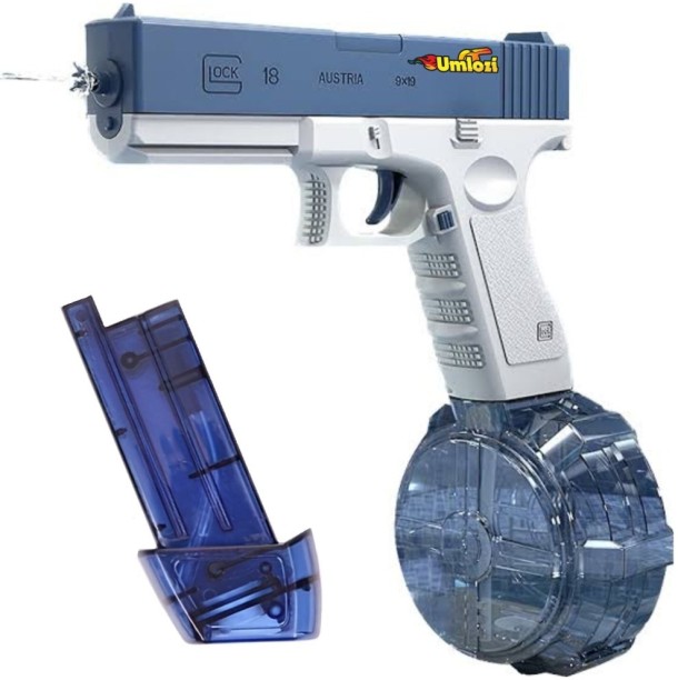 Umlozi Electric Rechargeable Water Gun, Automatic Squirt Gun & Extra Big Cartridge Water Gun
