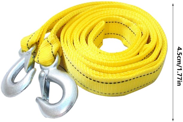 Kaisi 4M Heavy Duty 5 Ton Car Tow Rope Towing Strap Vehicle Recovery Strap Hitch Pin