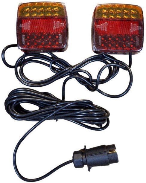 EJC Wired Trailer Magnetic Lights Trailer Plug