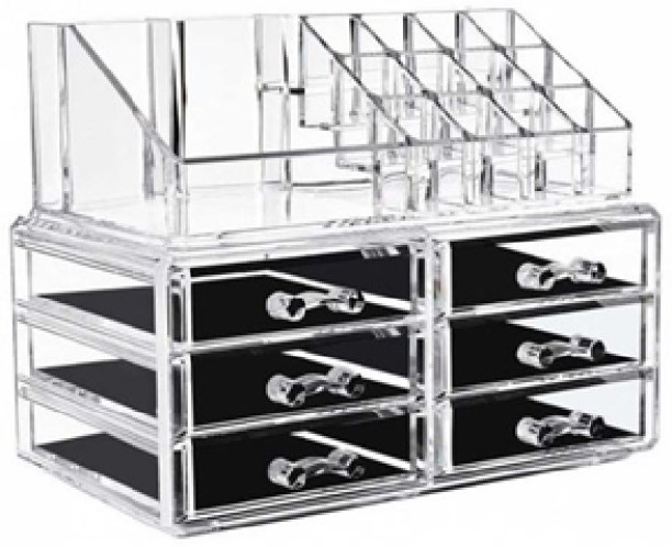 Deals onine Makeup Organiser Cosmetic Storage Box 6 Drawers Travel Organizer