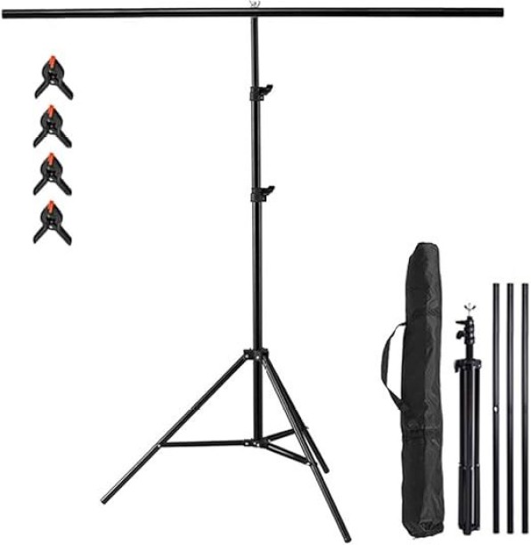 PressPlay Tech 150cm T-Shaped Photography Backdrop Stand Tripod Kit