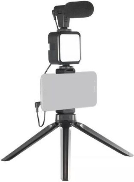 Generic KIT-07LM Stand Fill Light With Microphone Desktop Tripod Vlogging Kit Tripod