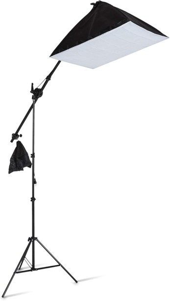 PressPlay Tech Single Socket Softbox With Boom Arm Stand Tripod Kit