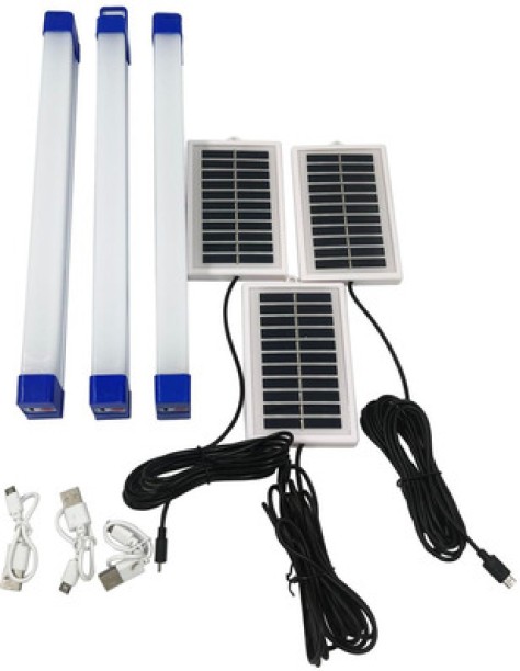 Generic 3 Pack Multifunction Rechargeable LED Lights With Solar-40w Straight Linear LED Tube Light