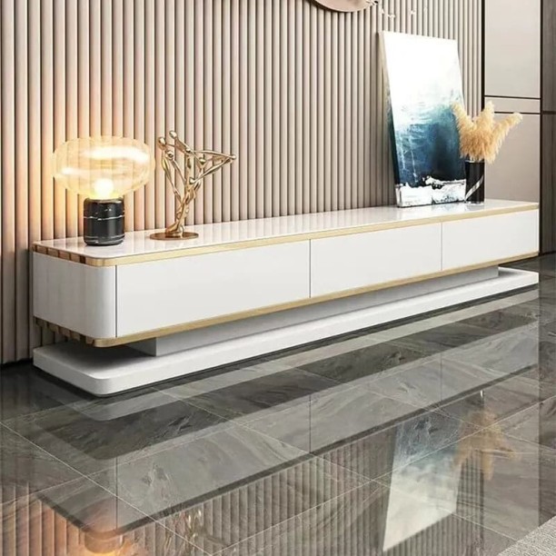 LUXY Lunaire TV Stand Engineered Wood TV Entertainment Unit