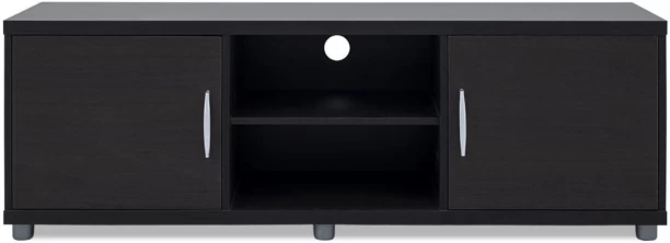 Khalil Mania Open-Shelf Plasma TV Stand Engineered Wood TV Entertainment Unit