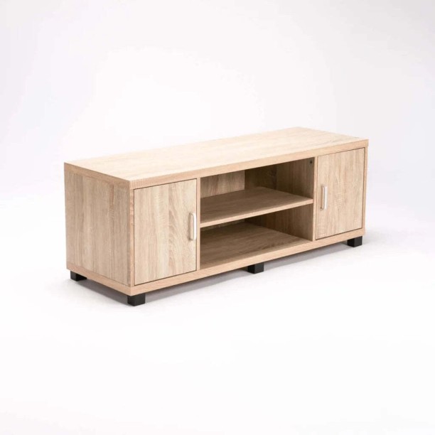 Alotagadz Light oak 001 Engineered Wood TV Entertainment Unit