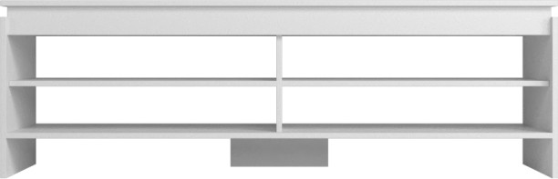 Click Furniture Adwin TV Stand White Engineered Wood TV Entertainment Unit