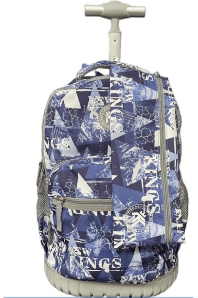 PSM 23 Trading PS0047 Double-side Blue, White Polyester, Rubber Motorbike Saddlebag