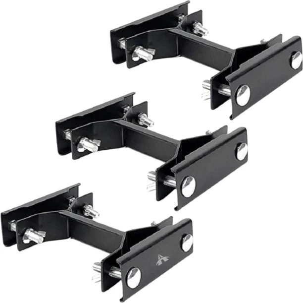 ALANES 1 kg Capacity Iron 3 Pack Outdoor Patio Holder Adjustable Deck Umbrella Mount Umbrella Base Rectangular