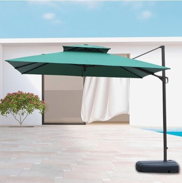 MR FURNITUER 12 kg Capacity Aluminium Umbrella Umbrella Base Rectangular